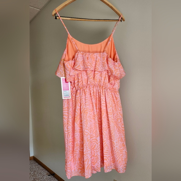 Lilly Pulitzer for Target NWT Orange Flounce Dress Size Large - Picture 2 of 12